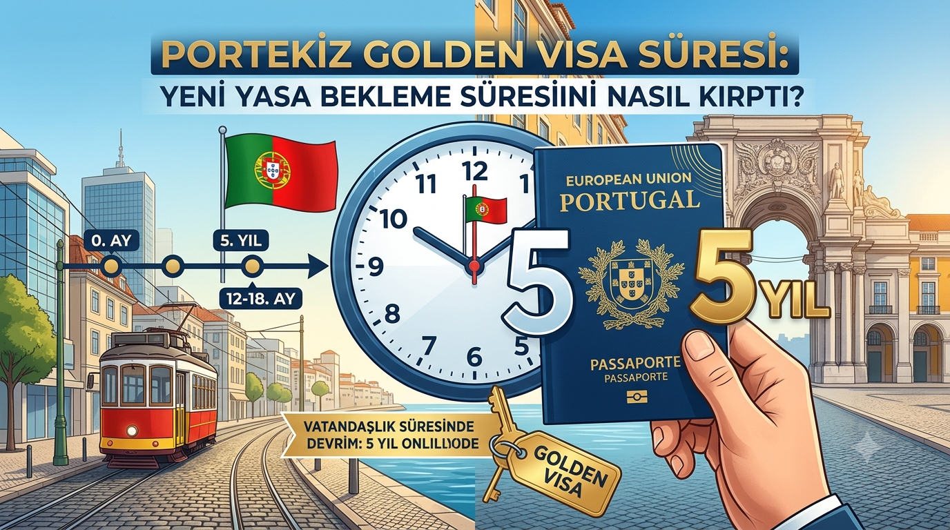 Portekiz Golden Visa Süresi: Yeni Yasa Bekleme Süresini Nasıl Kırptı?