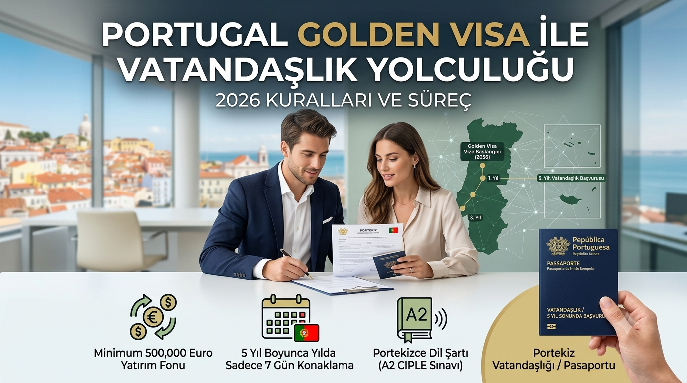 Portekiz Golden Visa ile Vatandaşlık Yolculuğu: 2026 Kuralları ve Süreç