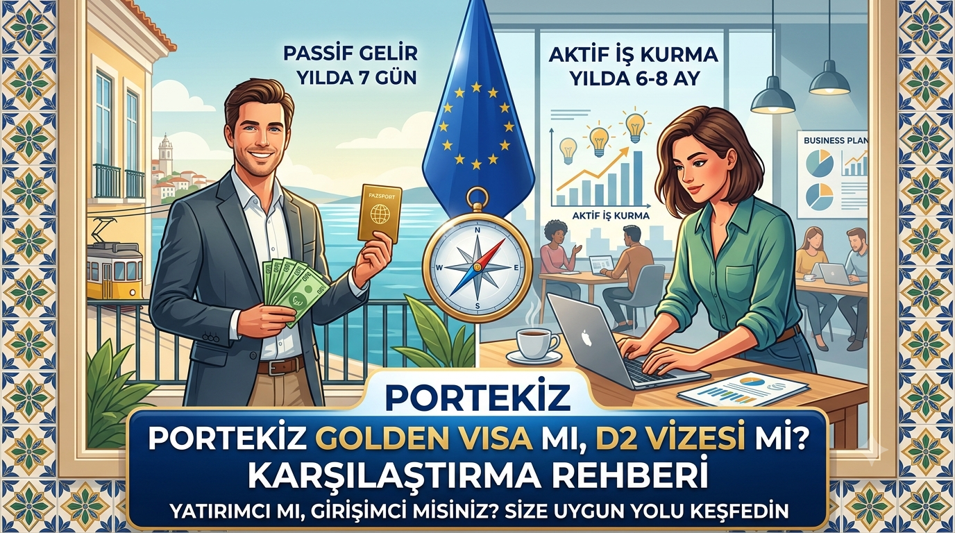 Portekiz Golden Visa mı, D2 Vizesi mi? Hangi Yatırım Yolu Sizin İçin Doğru?